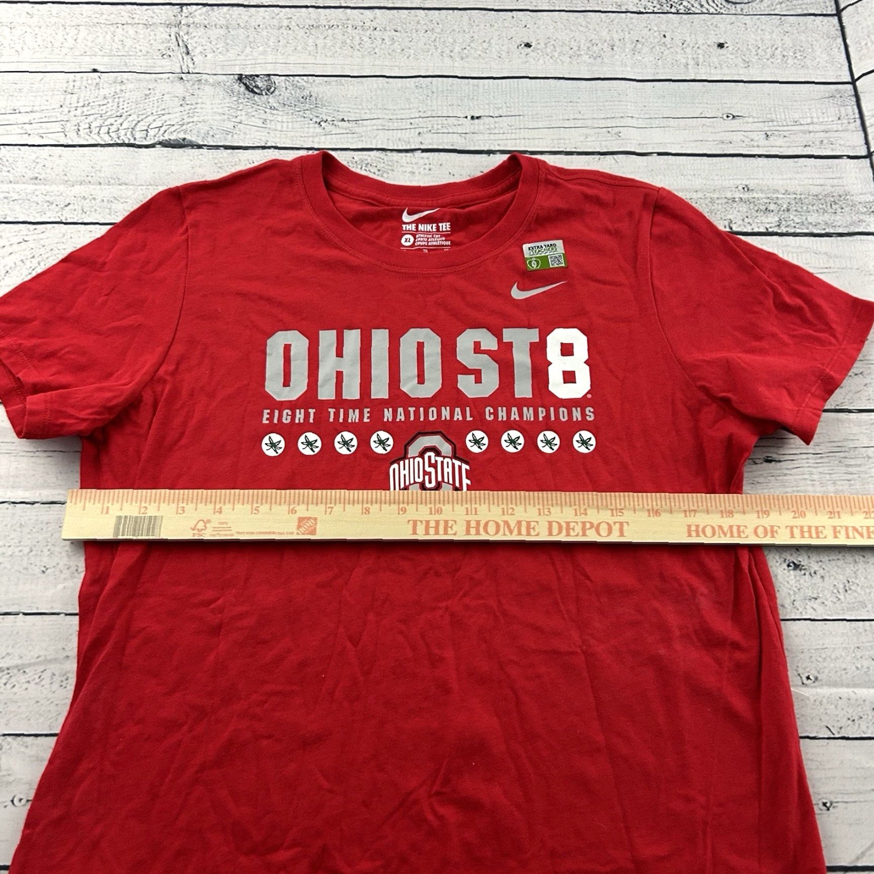 Nike Nike Athletic Short Sleeve T Shirt Women XL Red Ohio State Champs Size XL / US 12-14 / IT 48-50 - 5 Thumbnail
