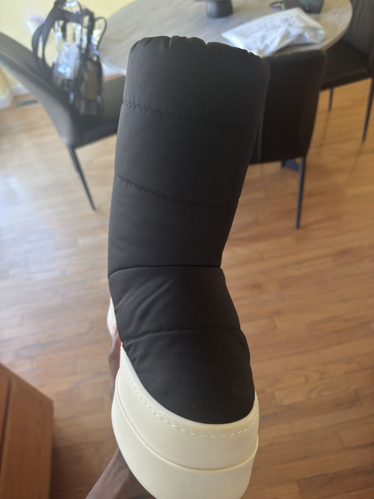 Rick Owens Rick Owens DRKSHDW Black Porterville Mega Bumper Lunar Boots Size US 9.5 / IT 39.5 - 6 Thumbnail