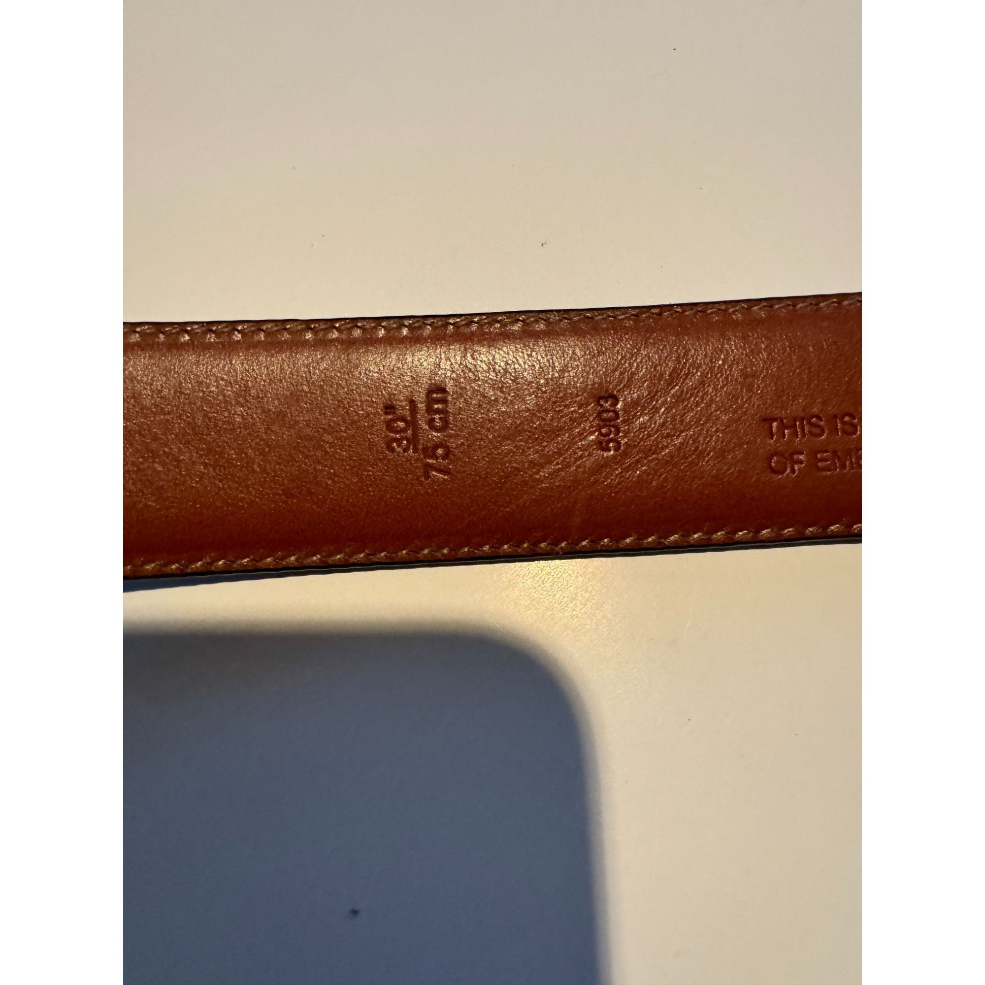 Coach Men's Size 30 Coach Genuine Leather Black 5903 Belt Size 30 - 3 Thumbnail