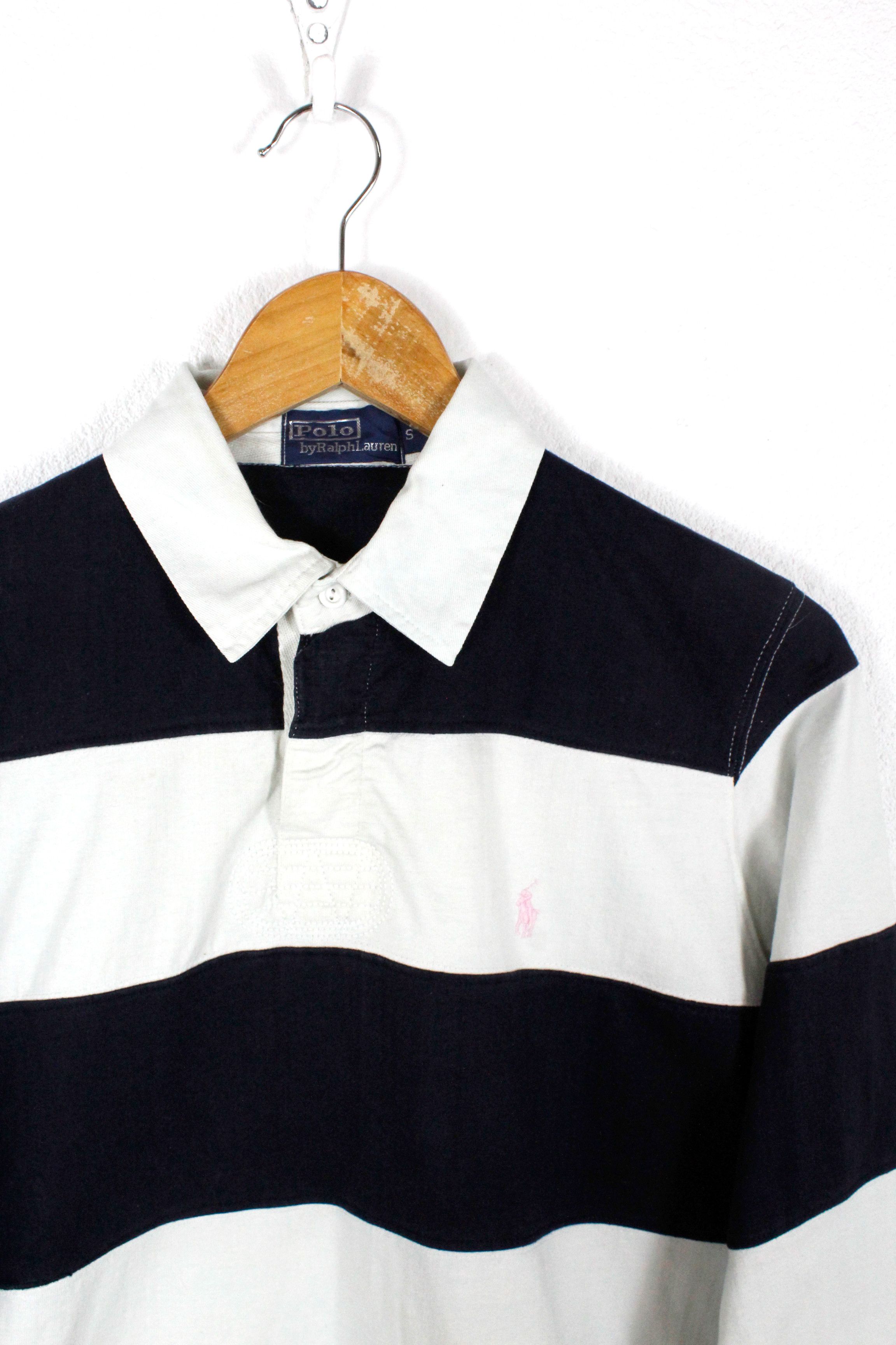 Rugby Ralph Lauren Vintage Ralph Lauren Rugby Polo 90s Striped Preppy Size S / US 4 / IT 40 - 2 Thumbnail