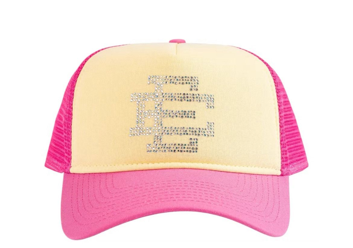 Eric Emanuel Eric Emanuel EE pink Swarovski crystals trucker snapback hat Size ONE SIZE - 1 Thumbnail