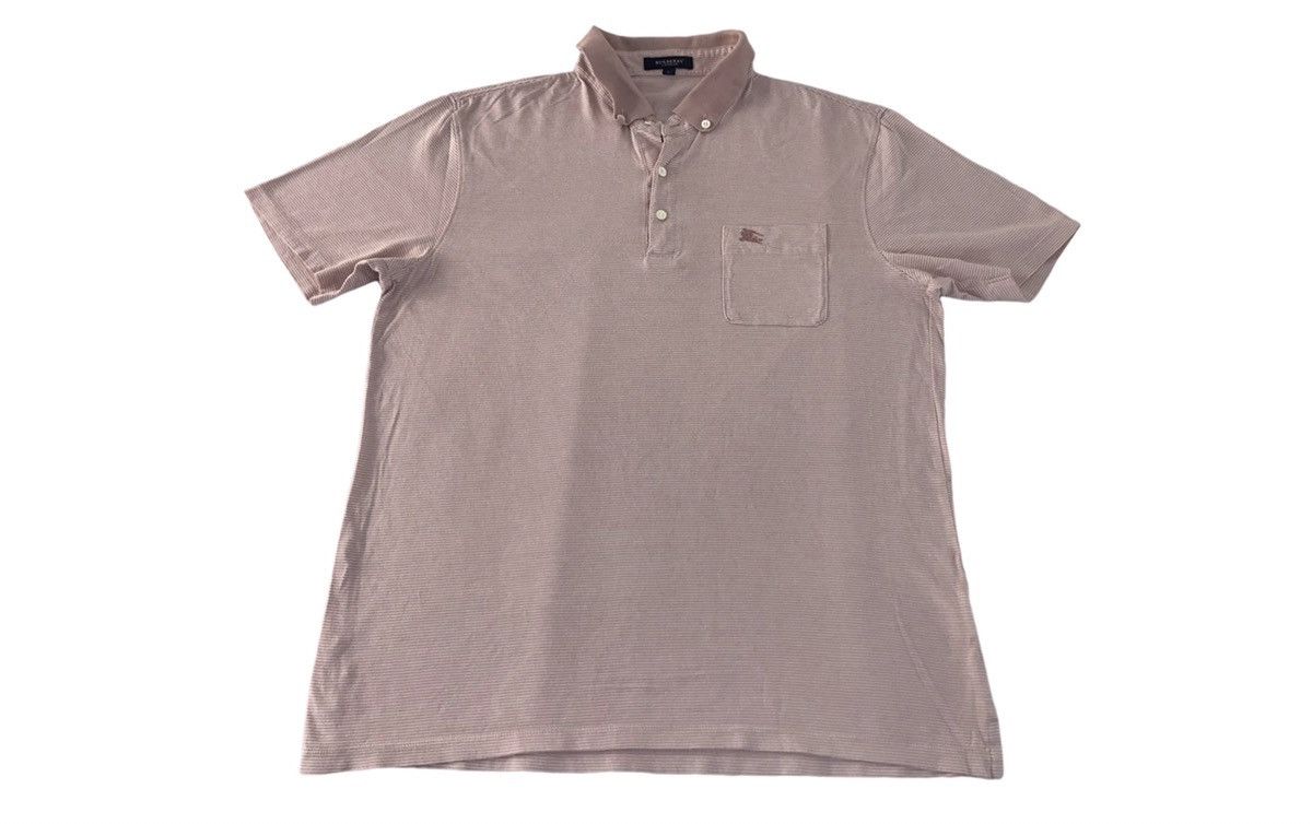 Burberry Burberry London Soft Striped Single Pocket Polo Tee Size US M / EU 48-50 / 2 - 1 Thumbnail