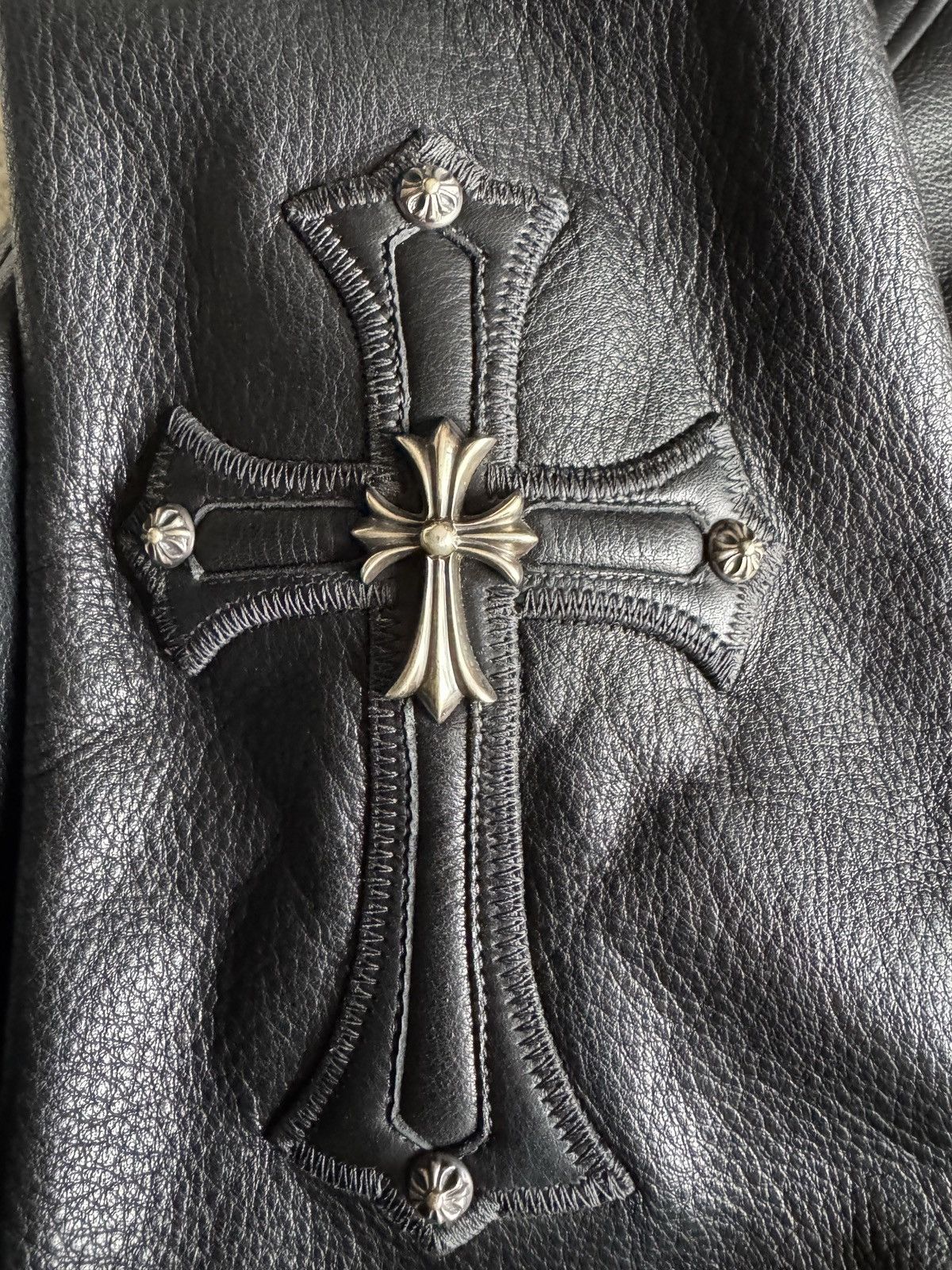 Chrome Hearts Chrome Hearts JJ Dean Full Cross Leather Jacket Size US XL / EU 56 / 4 - 5 Thumbnail