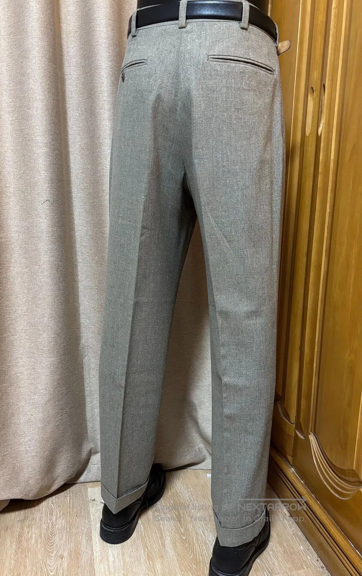 J. Press JPRESS Sage Green Wool Dress Pants. Size 28" / US 6 / IT 42 - 2 Thumbnail