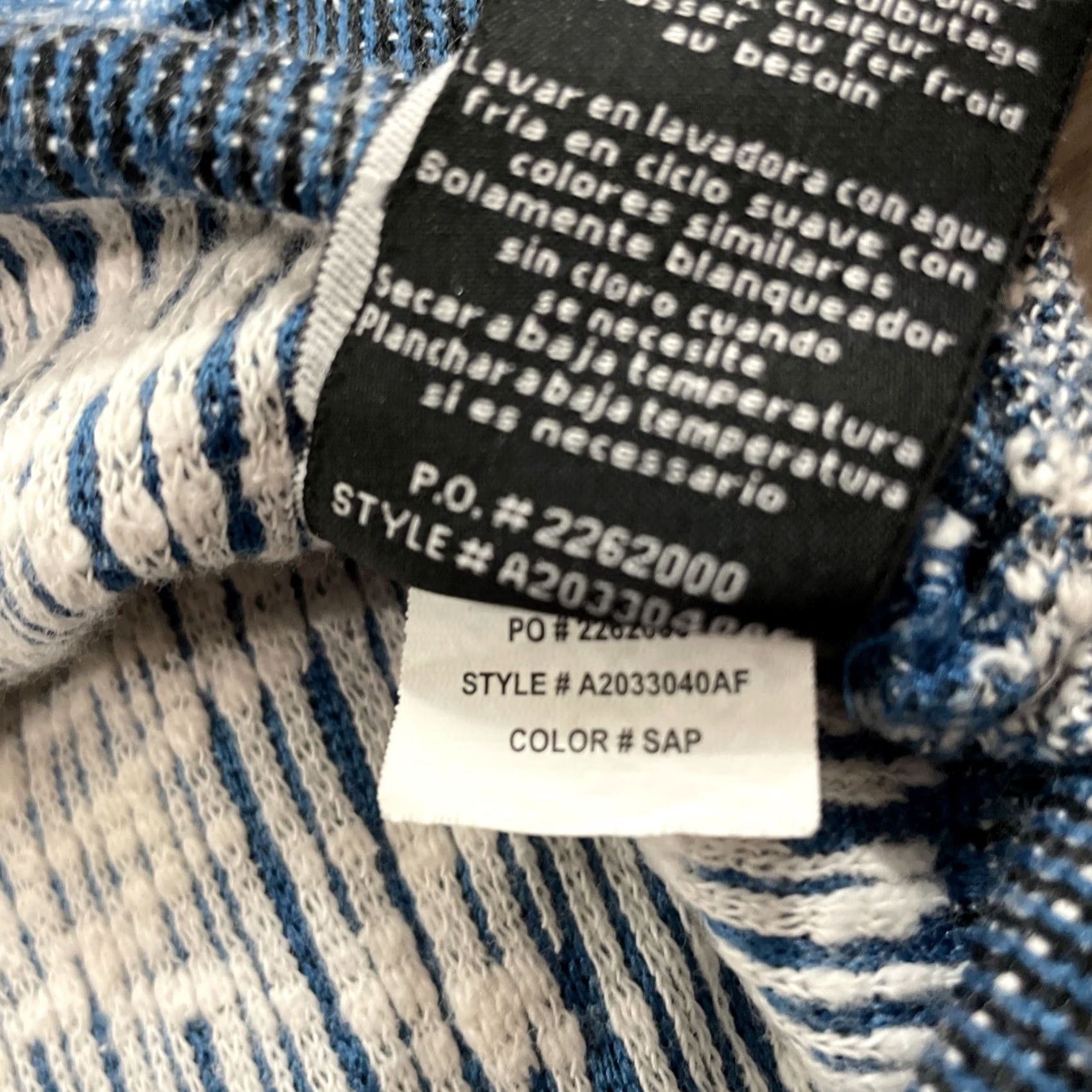 Hang Ten Hang Ten Hoodie Adult L Blue Gray Stripe Surf Beach Pullover Hooded Knit Sweatshirt Sweatshirt Size US L / EU 52-54 / 3 - 6 Thumbnail