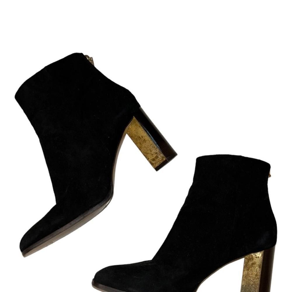 Ted Baker Ted Baker l Black Suede Leather Bootie W Gold Heel Size 9 Size US 9 / IT 39 - 5 Thumbnail