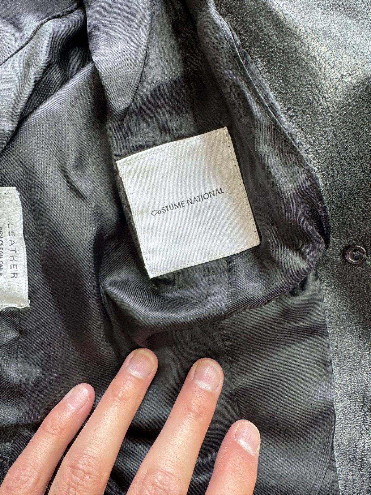 Costume National CoSTUME NATIONAL High Neck Leather Cropped Jacket Moto Size M / US 6-8 / IT 42-44 - 5 Thumbnail