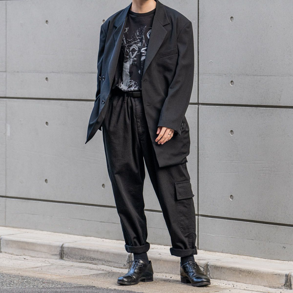 Yohji Yamamoto Yohji Yamamoto Pour Homme W/GABARDINE DRAPING JACKET BLAZER Size US M / EU 48-50 / 2 - 17 Thumbnail