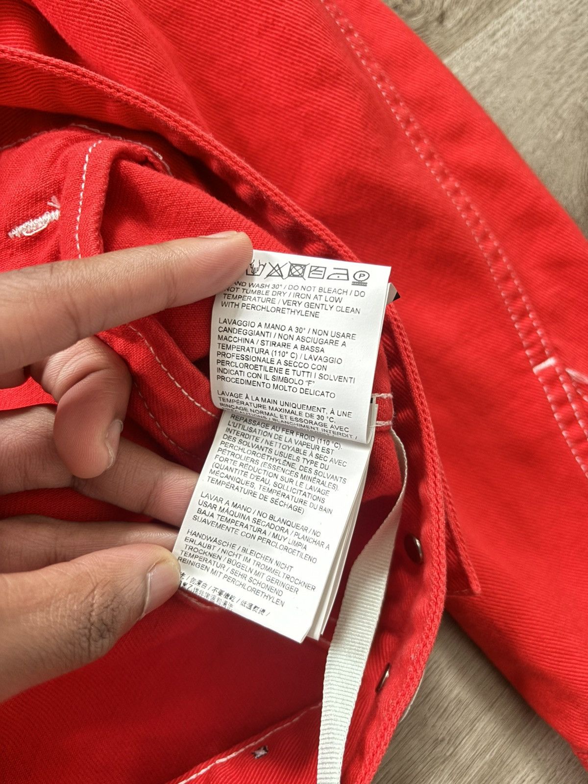 Off-White x Virgil Abloh “Flaming Skulls” Denim Jacket