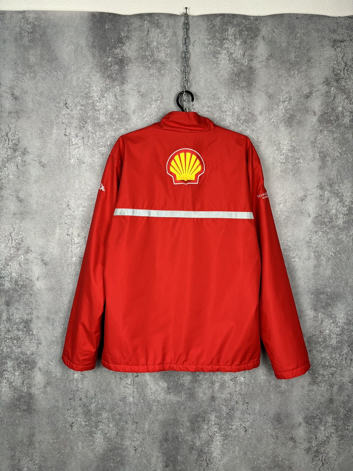 Ferrari × Vintage Shell V-Power Polyester Red Jacket Size US L / EU 52-54 / 3 - 9 Thumbnail