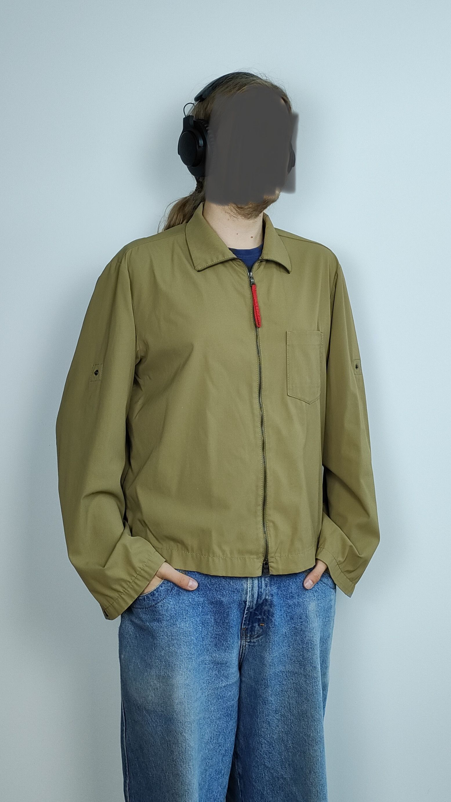 Prada vintage 90s Prada Sport Khaki Nylon Jacket | Grailed