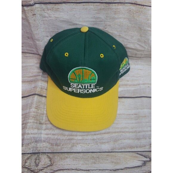 NBA Vintage Seattle Supersonics AJD snapback hat Size ONE SIZE - 4 Thumbnail