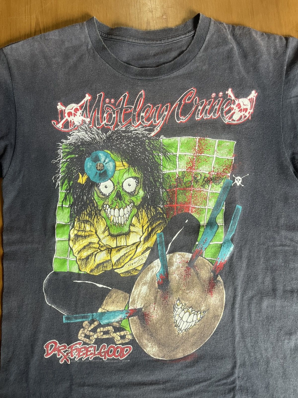 Band Tees Vtg Motley Crue Drx.FeelGood PusHead 1989’s Design Tshirt Size US L / EU 52-54 / 3 - 6 Thumbnail