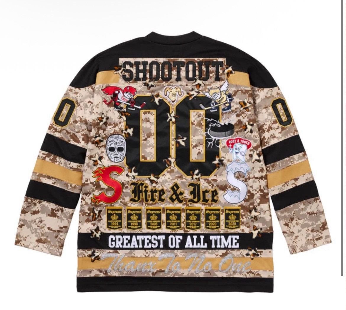 Supreme Supreme Fire & Ice Hockey Jersey Camo Size Large Size US L / EU 52-54 / 3 - 5 Thumbnail