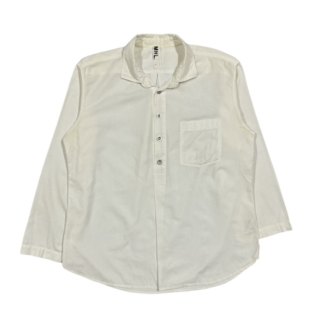 Margaret Howell MHL Margaret Howell Pullover Steal Button Military Shirt Size US L / EU 52-54 / 3 - 1 Thumbnail