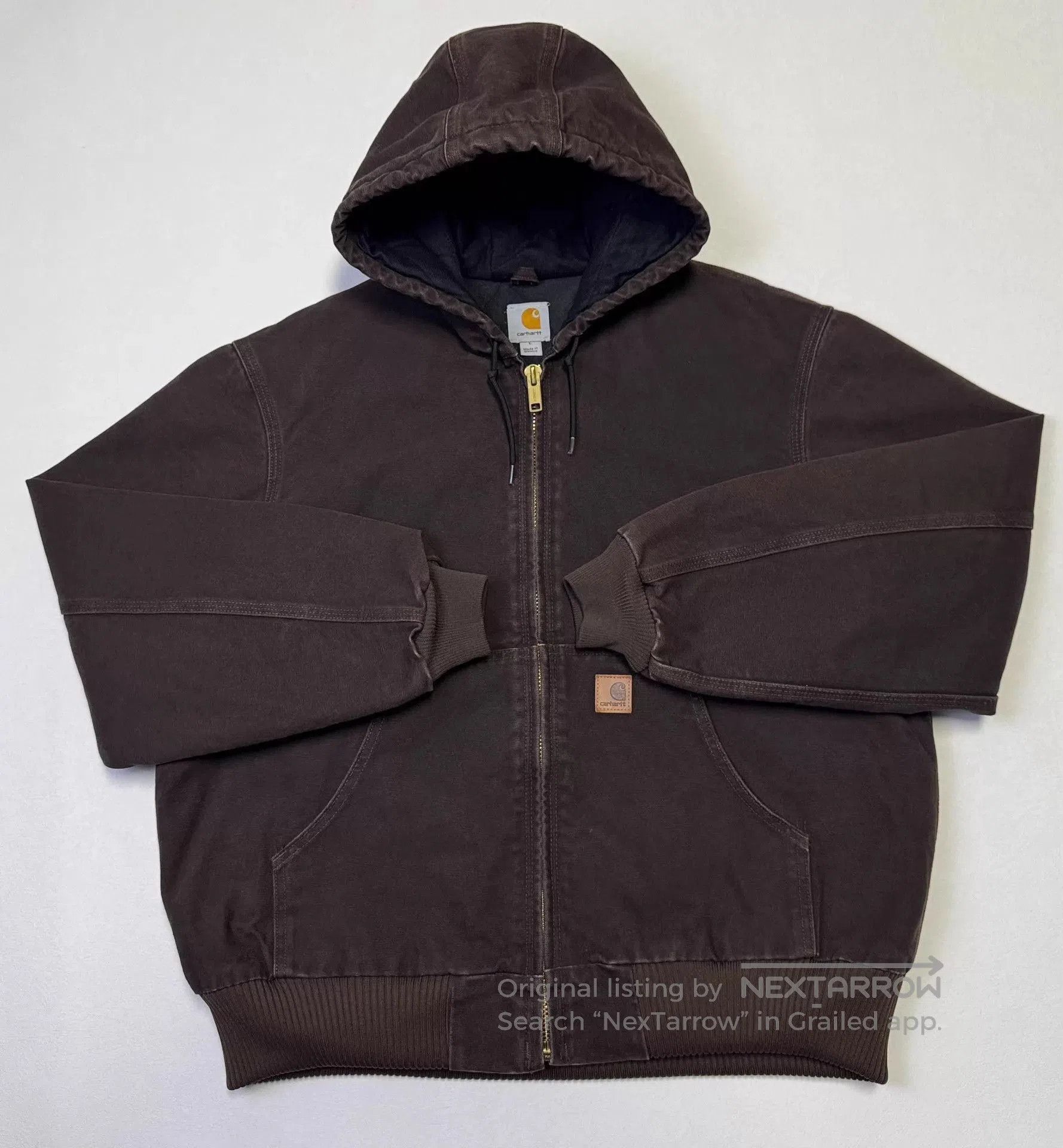 Carhartt Brown Zip. Size US L / EU 52-54 / 3 - 1 Thumbnail