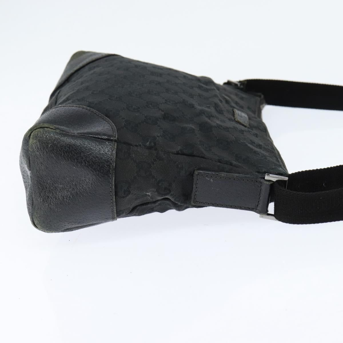 Gucci GUCCI GG Canvas Shoulder Bag Black Silver Size ONE SIZE - 5 Thumbnail