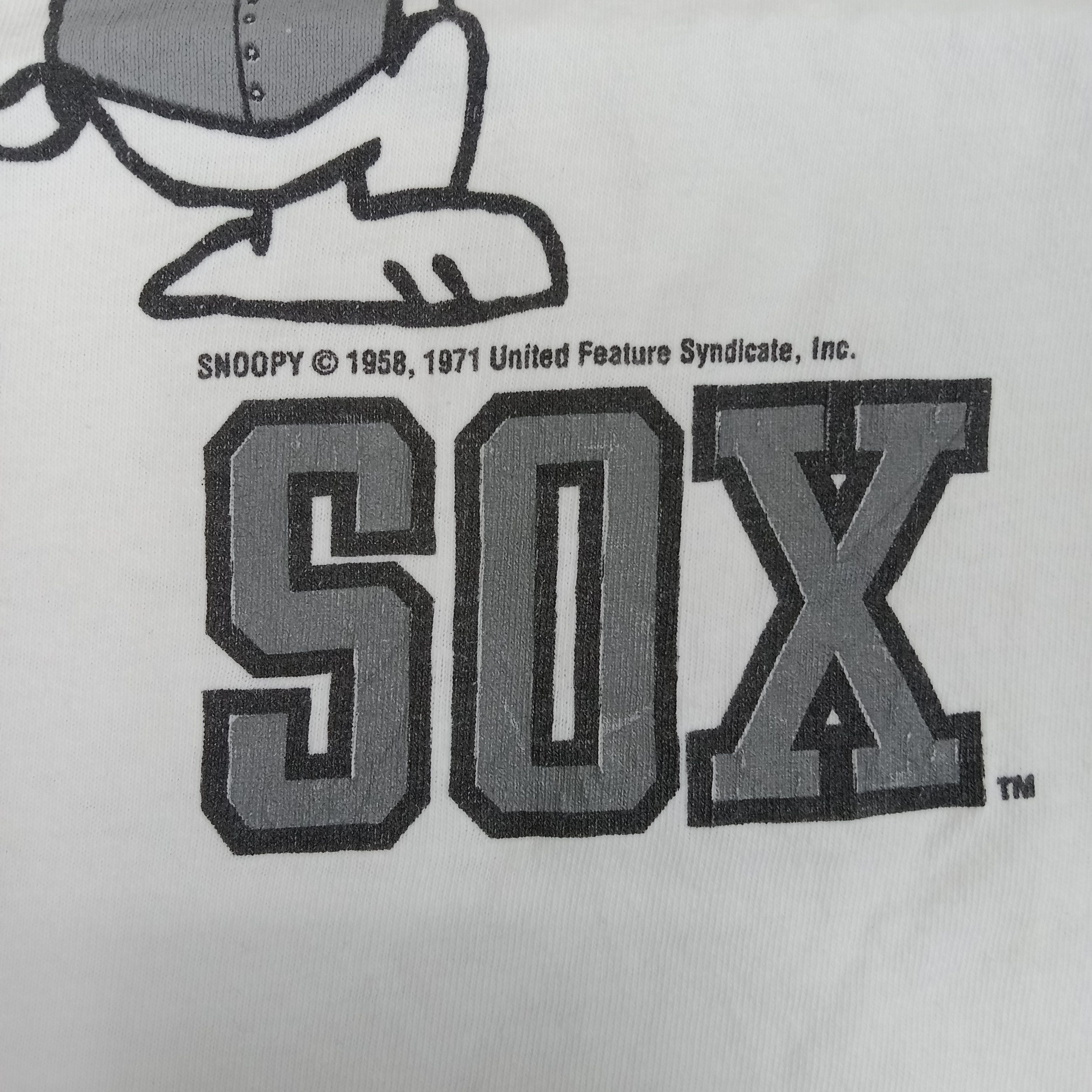 Cartoon Network × Vintage Vintage 90's Snoopy X Chicago White Sox Tshirt Size US M / EU 48-50 / 2 - 4 Thumbnail