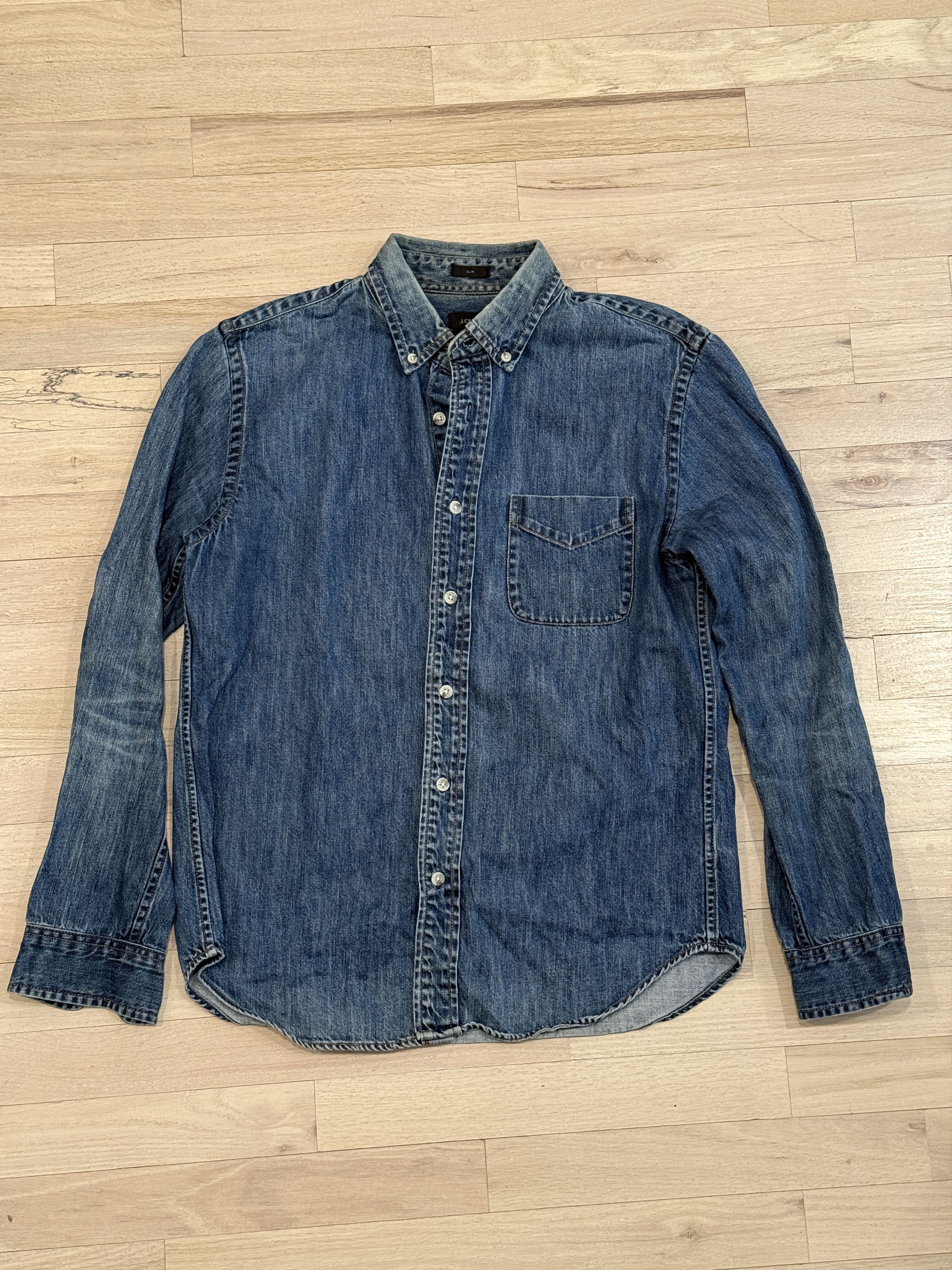 J.Crew J.Crew Heavy Denim Shirt Size US M / EU 48-50 / 2 - 1 Thumbnail