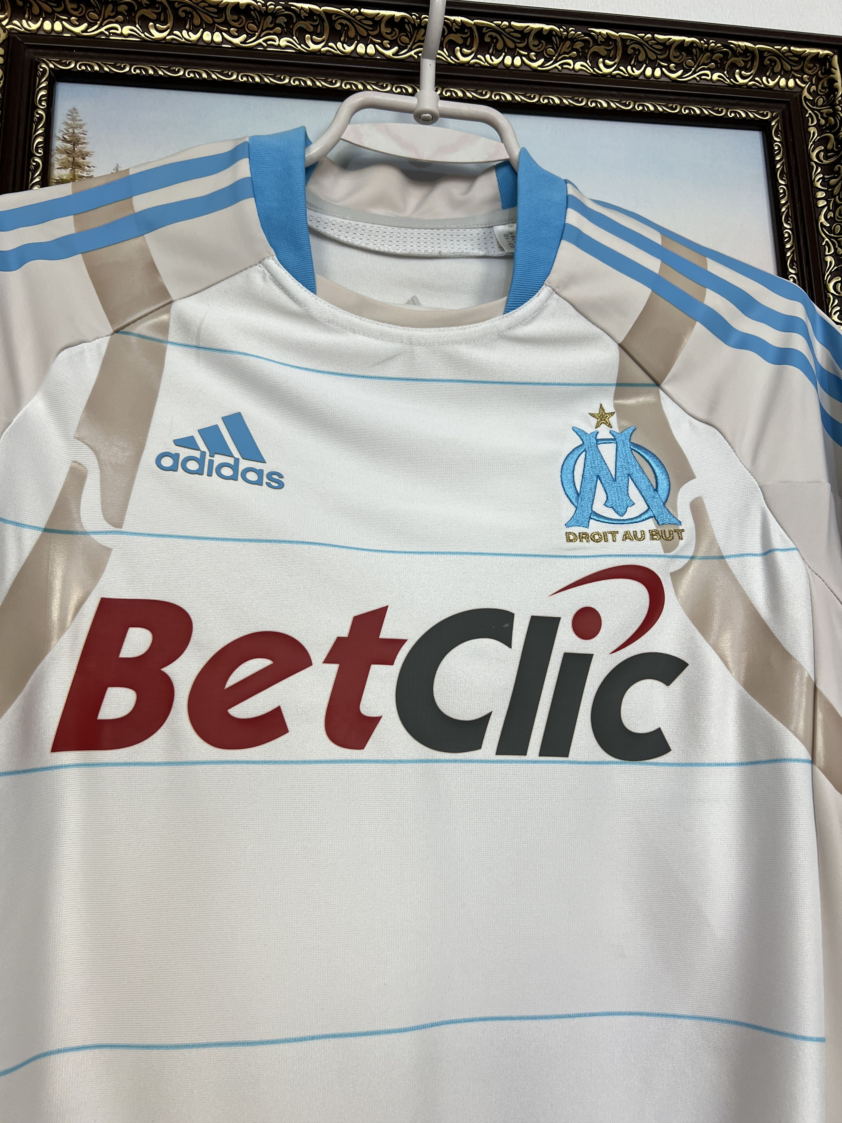 Adidas Marseille Player Issue TechFit Shirt Soccer Jersey Trikot Size US L / EU 52-54 / 3 - 3 Thumbnail