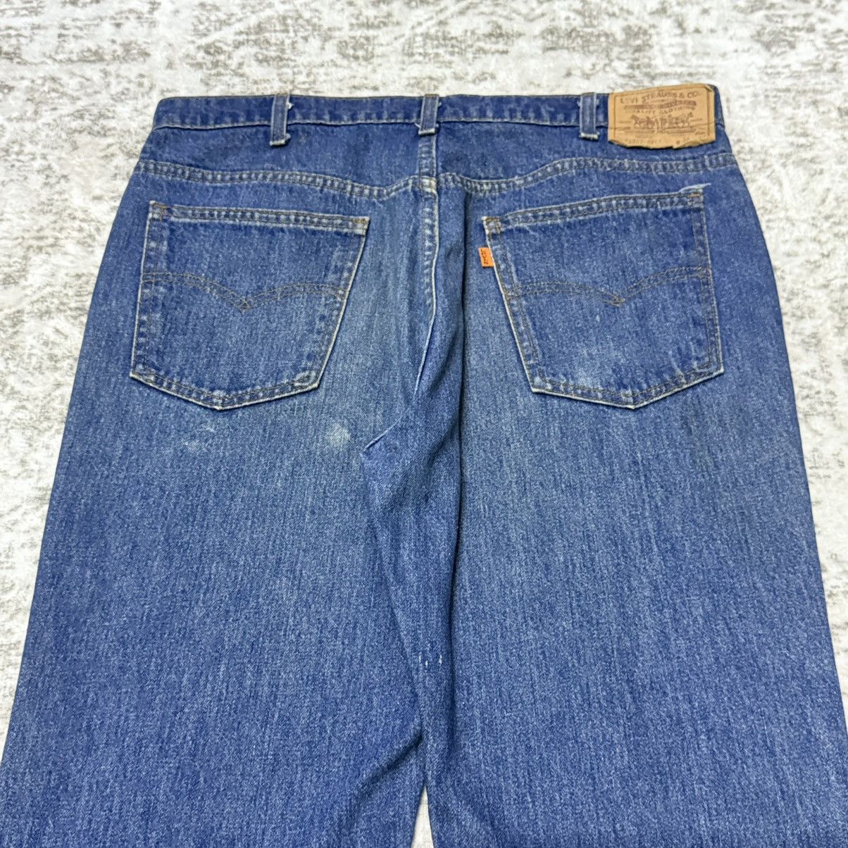 Levi's Vintage 80s Levis 517 Orange Tab Fade Wash Bootcut Jeans Size US 34 / EU 50 - 4 Thumbnail