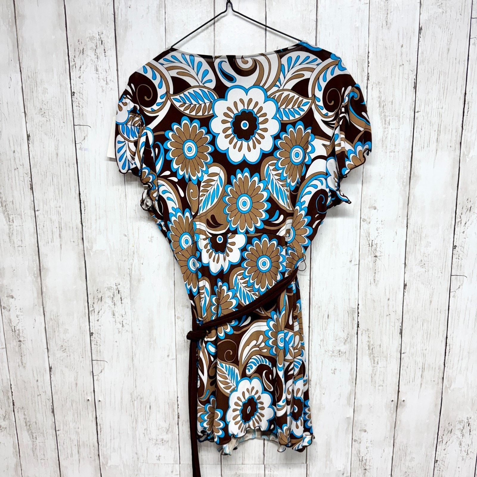 Other New Directions Dress Size Large Ruffle Short Sleeve Mini Size L / US 10 / IT 46 - 2 Thumbnail