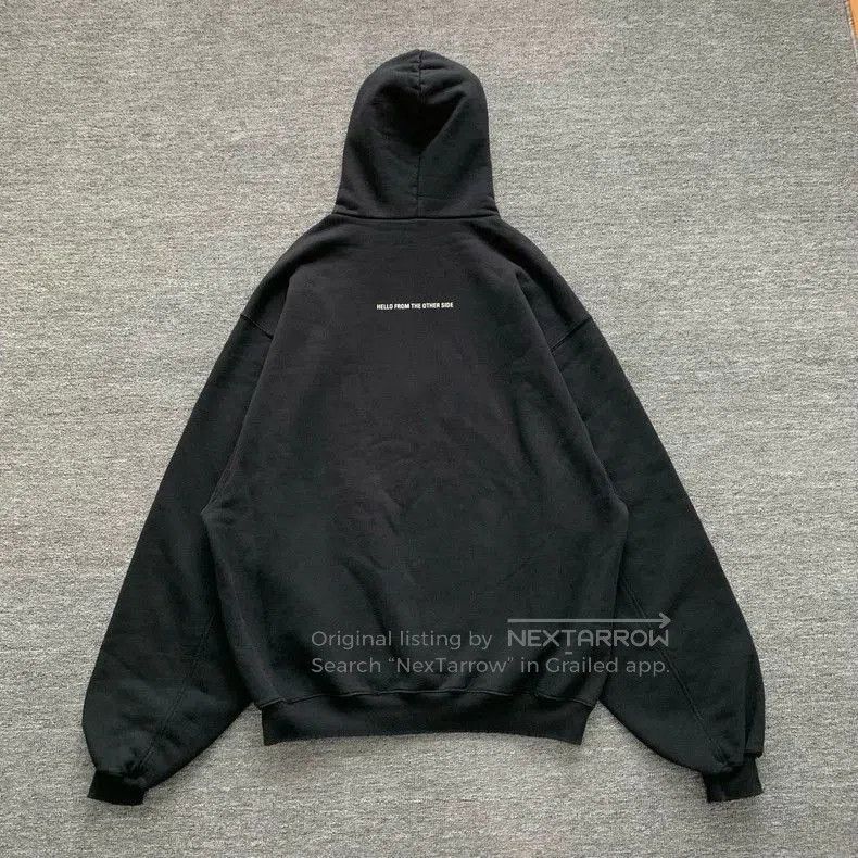 Balenciaga Balenciaga Black Alien Print Hoodie. Size US XXS / EU 40 - 2 Thumbnail