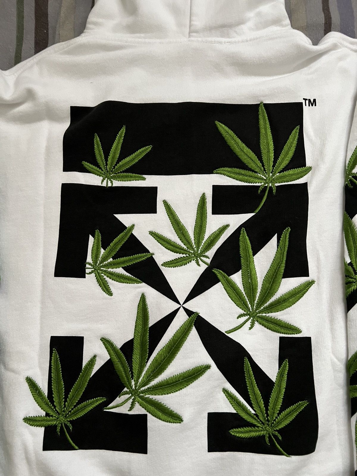 Off-White Off-White Weed Leaves Hoodie Size US S / EU 44-46 / 1 - 8 Thumbnail