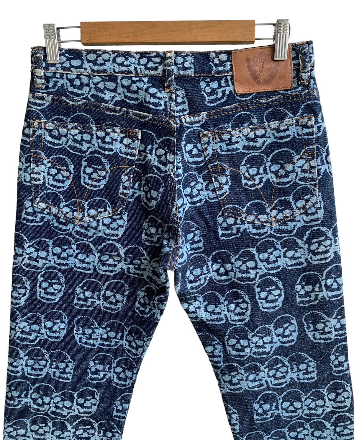 Hysteric Glamour 🔥Iconic 90s Vintage Hysteric Glamour Skull Head Over Printed Size US 29 - 10 Thumbnail