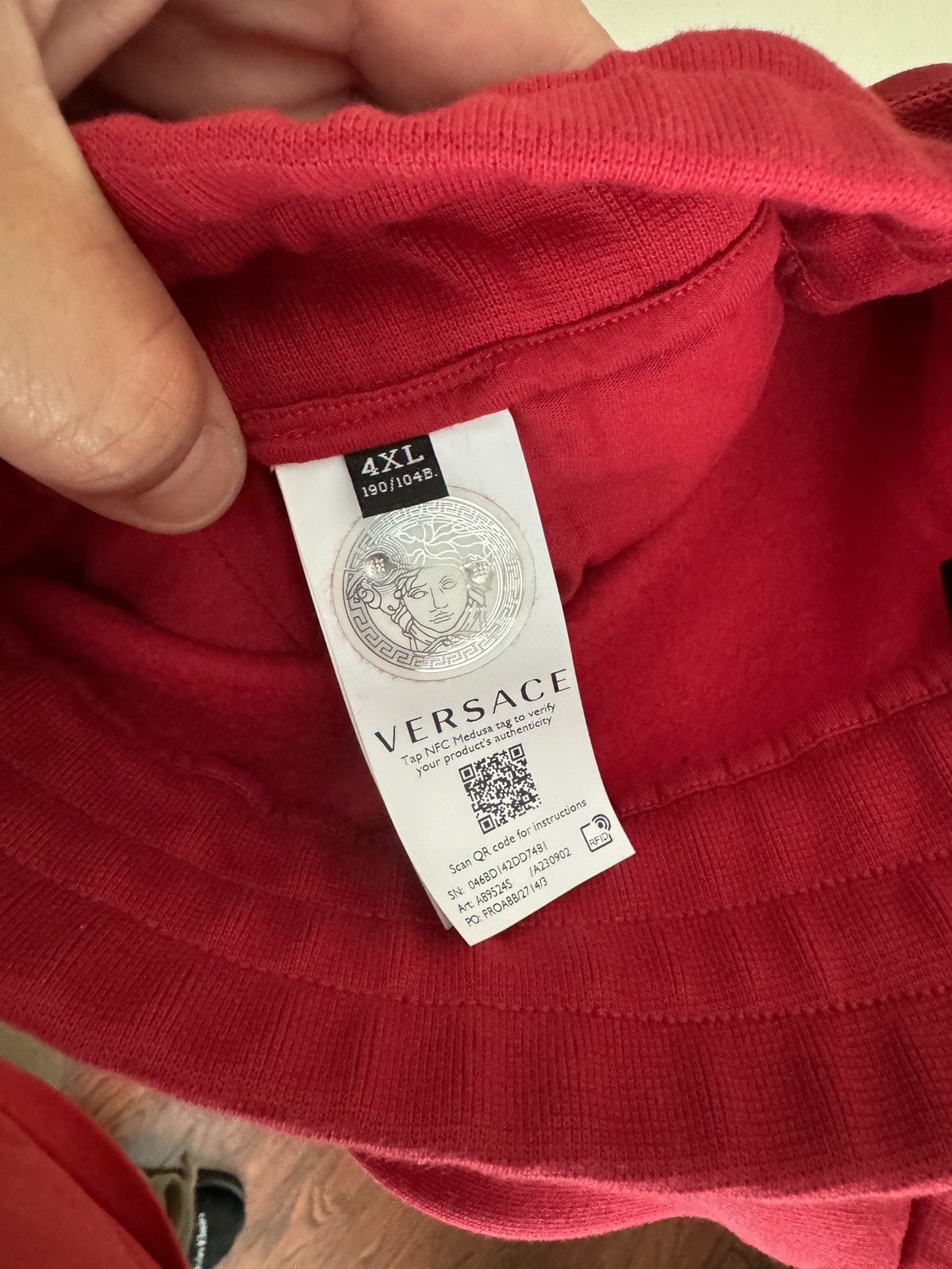 Versace Versace Embroidery Red and White Sweatpants Size US 38 / EU 54 - 7 Thumbnail