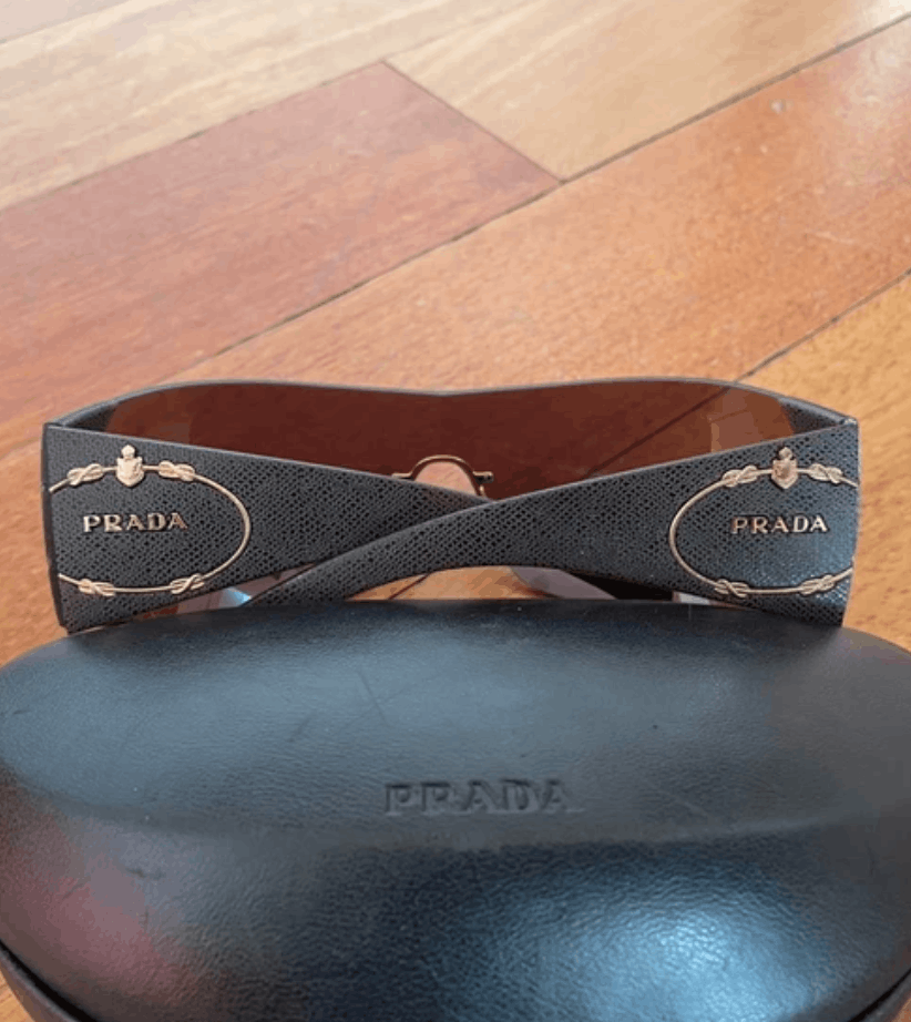 Prada PRADA Sunglasses Wrap Shield Mask Symbole Sport Red Tab Size ONE SIZE - 4 Thumbnail
