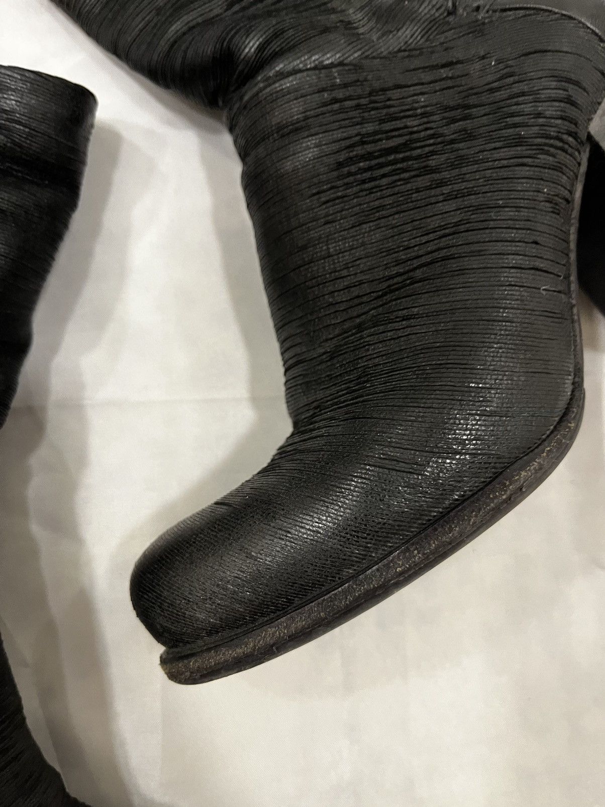 A.S.98 A.S.98 Side-Zip Avant Garde Leather Boots Size US 7 / IT 37 - 6 Thumbnail