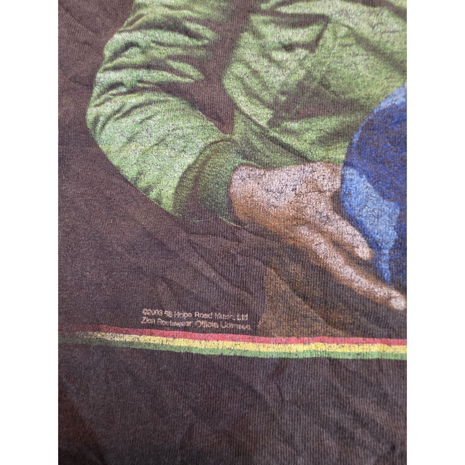 Zion Rootswear Bob Marley No More Trouble Zion Men's Short Sleeve Brown Size US S / EU 44-46 / 1 - 2 Thumbnail