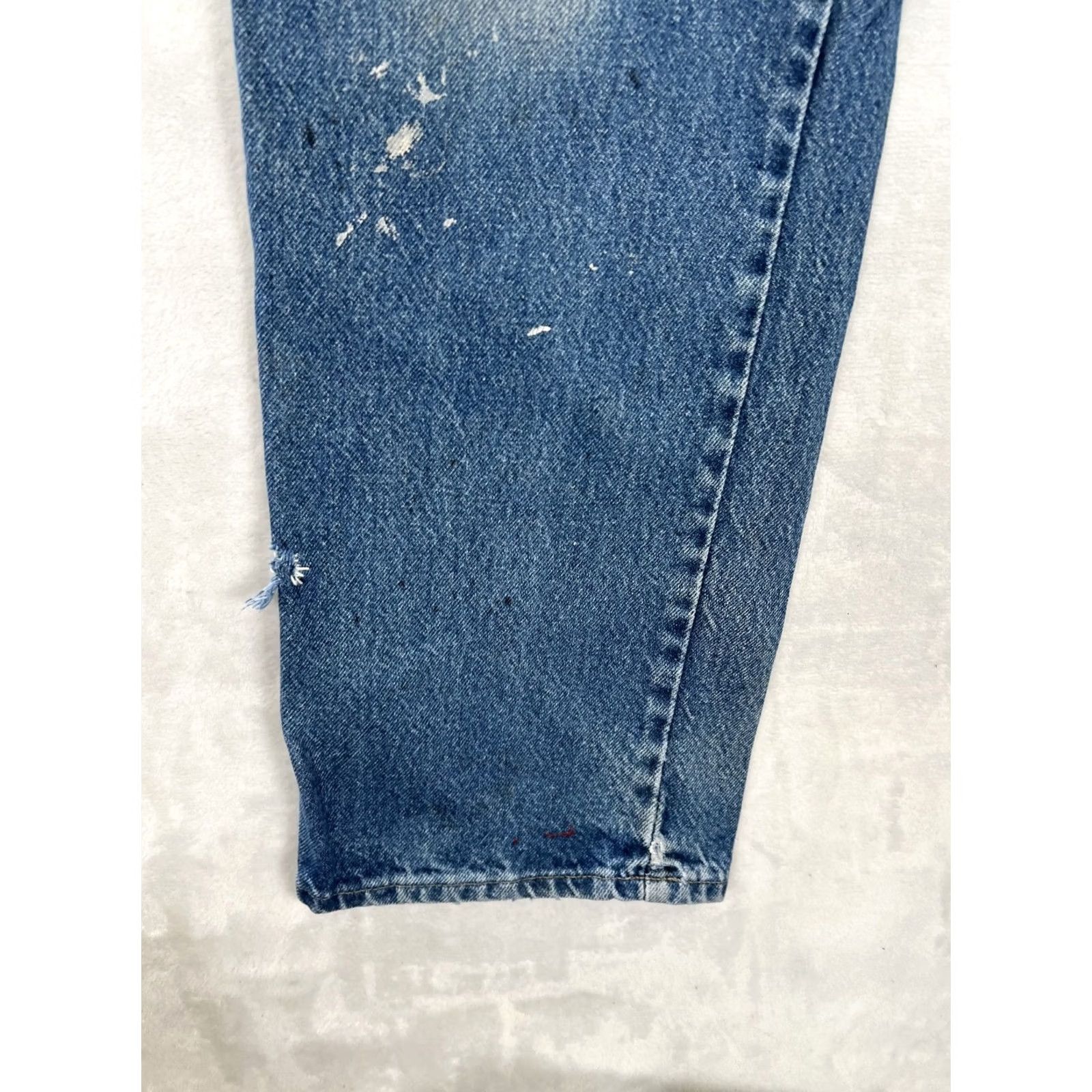 Dickies VINTAGE Dickies Carpenter Jeans Denim Workwear 32x30 Faded Distressed 874 Blue Jeans Mens Regular Straight Workwear 70s Grunge USA Dickies 874 Size US 36 / EU 52 - 3 Thumbnail