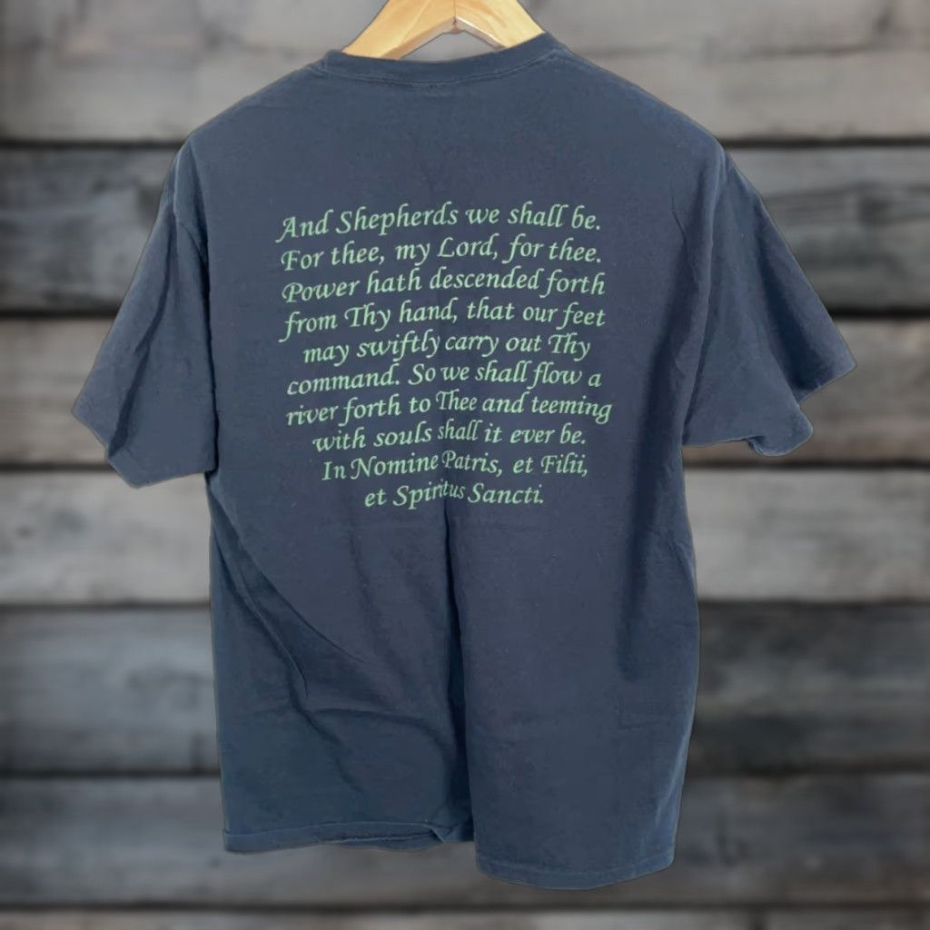 Hanes VINTAGE Boondock Saints T-Shirt Hanes Heavyweight Black Double-Sided Logo Graphic Print Crew Neck Adult Large Mens Shirt Size US L / EU 52-54 / 3 - 1 Thumbnail
