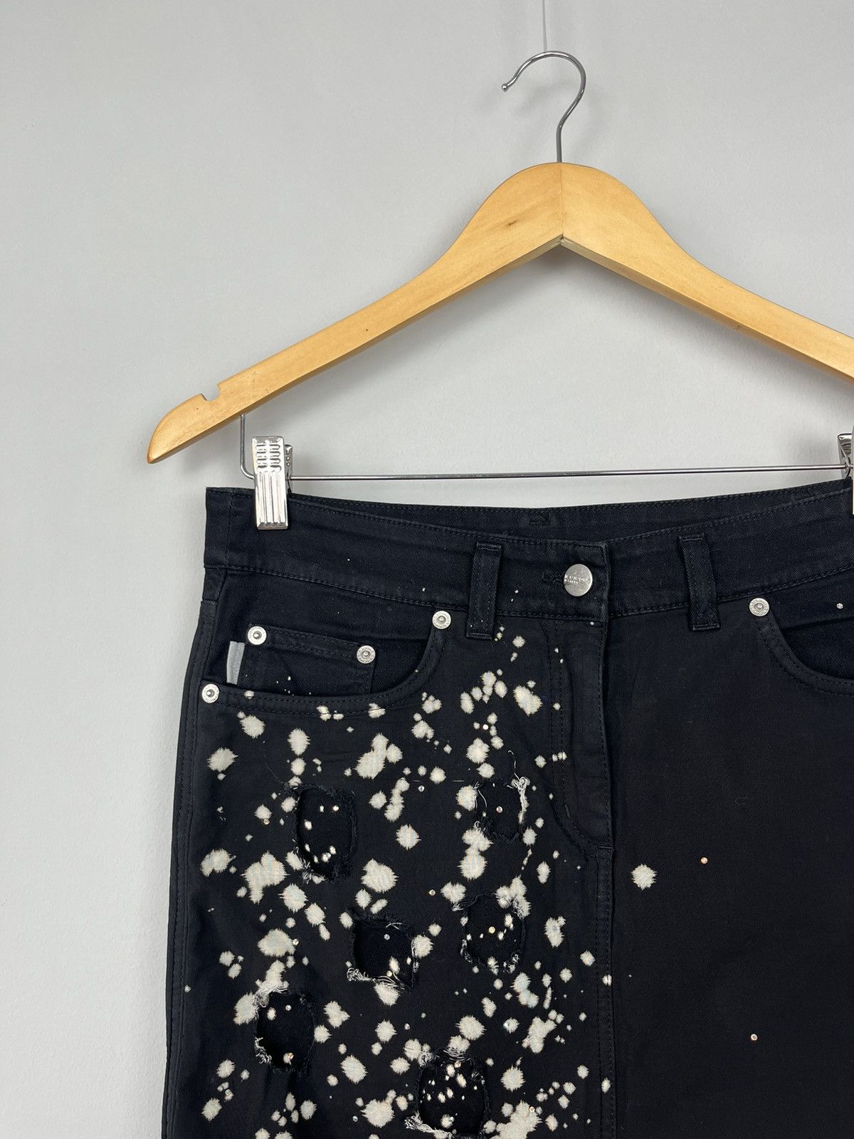 Iceberg Iceberg Icejeans Vintage Glitter Archive Denim Skirt Italy Size 27" / US 4 / IT 40 - 2 Thumbnail