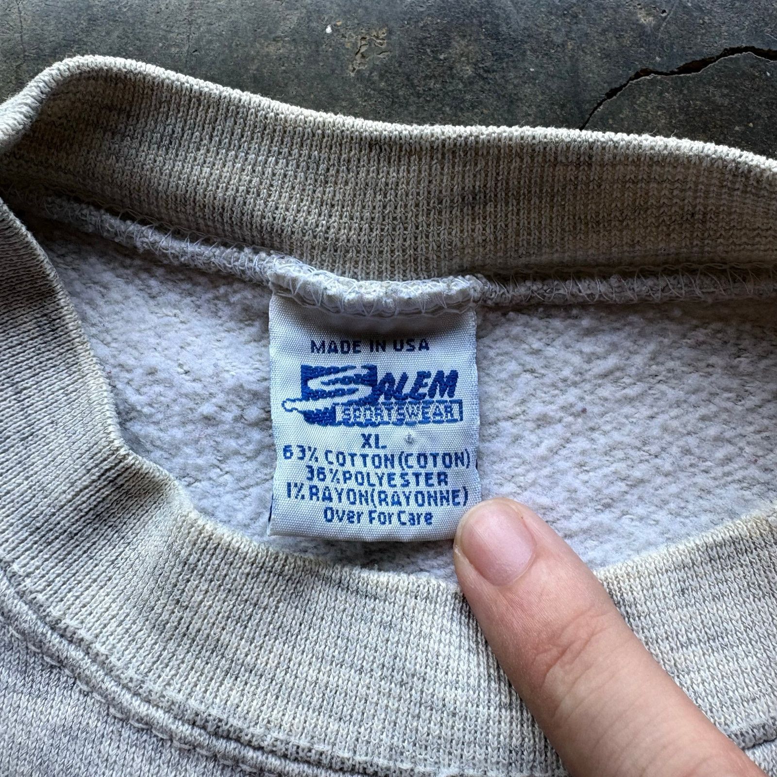 Salem Sportswear Vintage 90s Salem Rose Bowl Sweatshirt Size US XL / EU 56 / 4 - 4 Thumbnail
