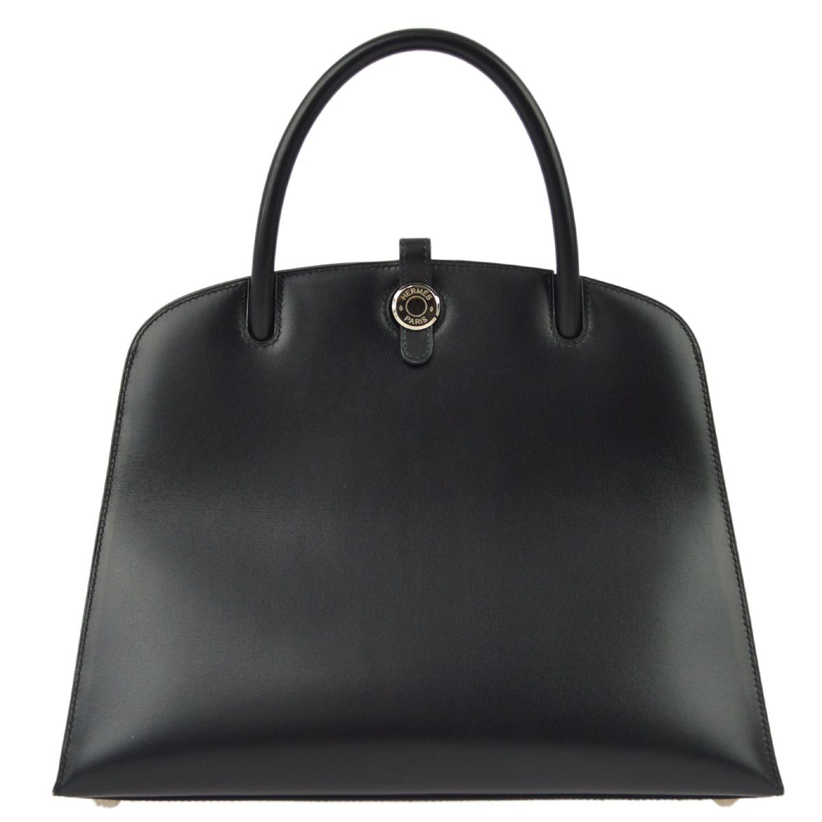 image of Hermes 1999 Black Box Calf Dalvy 30 Handbag 161397, Women's