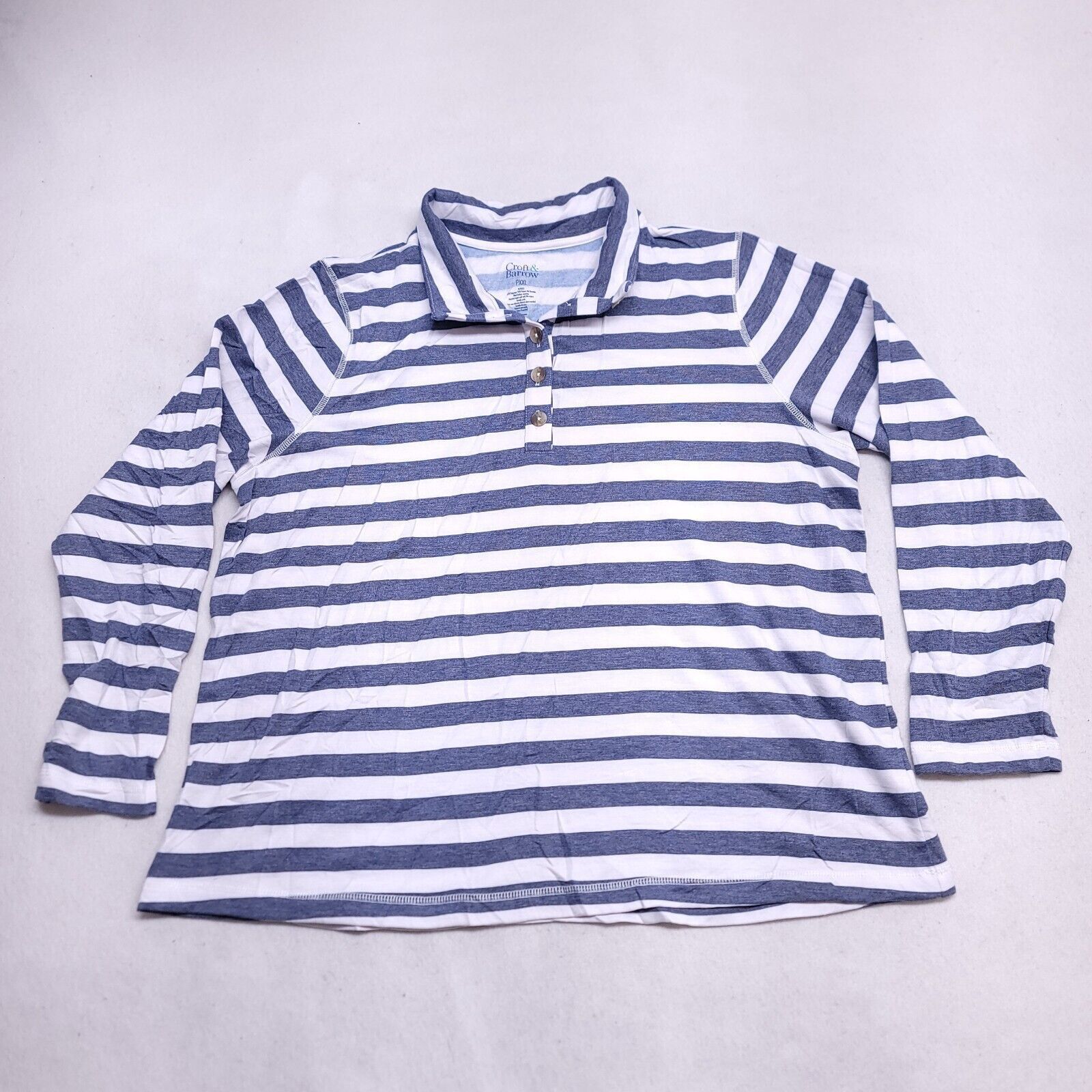 Croft & Barrow Croft & Barrow Casual Long Sleeve Polo Shirt Womens Size 2XL Size XXL / US 16-18 / IT 52-54 - 2 Thumbnail