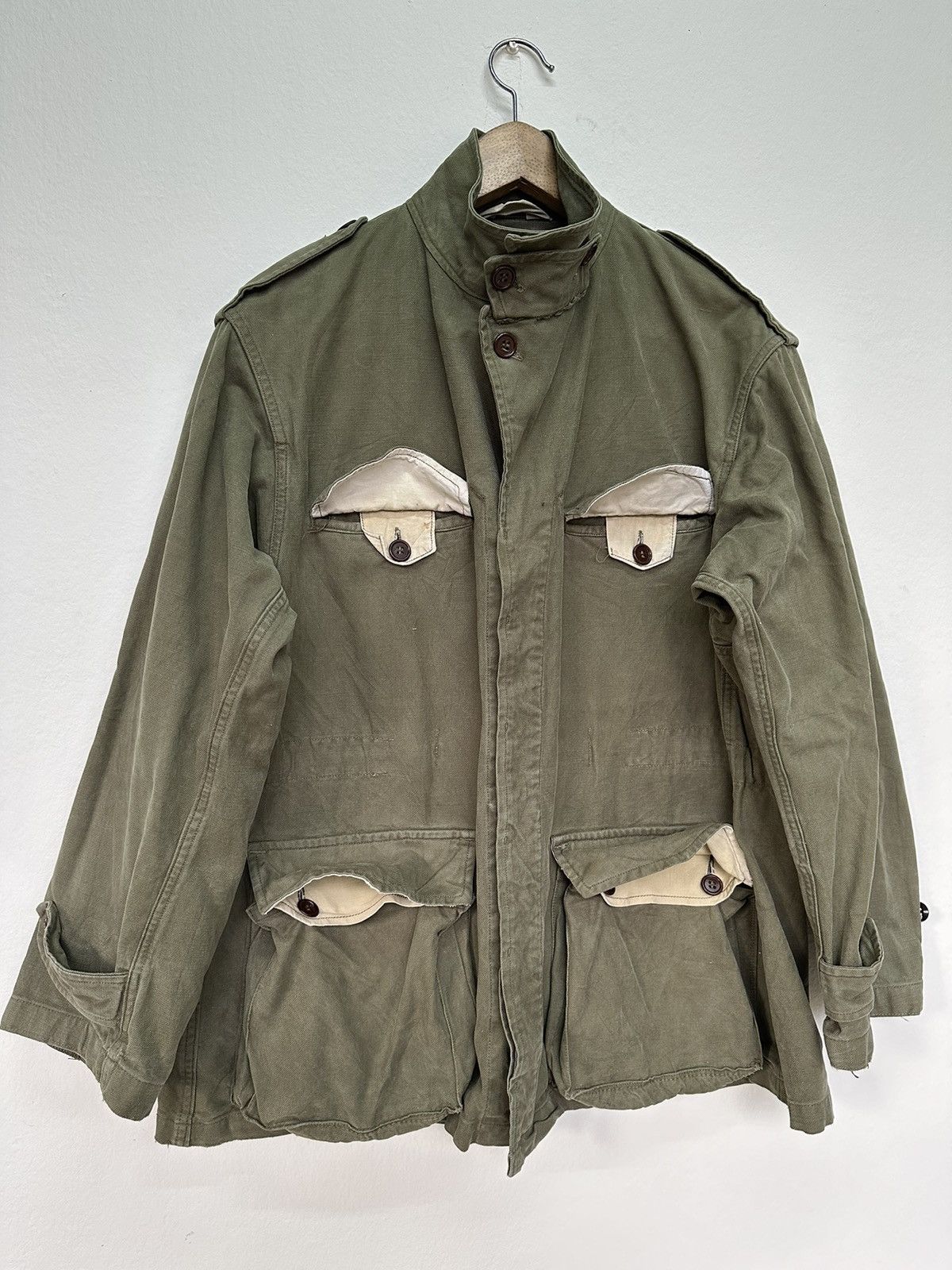 Vintage True Vintage Circa 50s France Armee OG Military Jacket Size US L / EU 52-54 / 3 - 6 Thumbnail