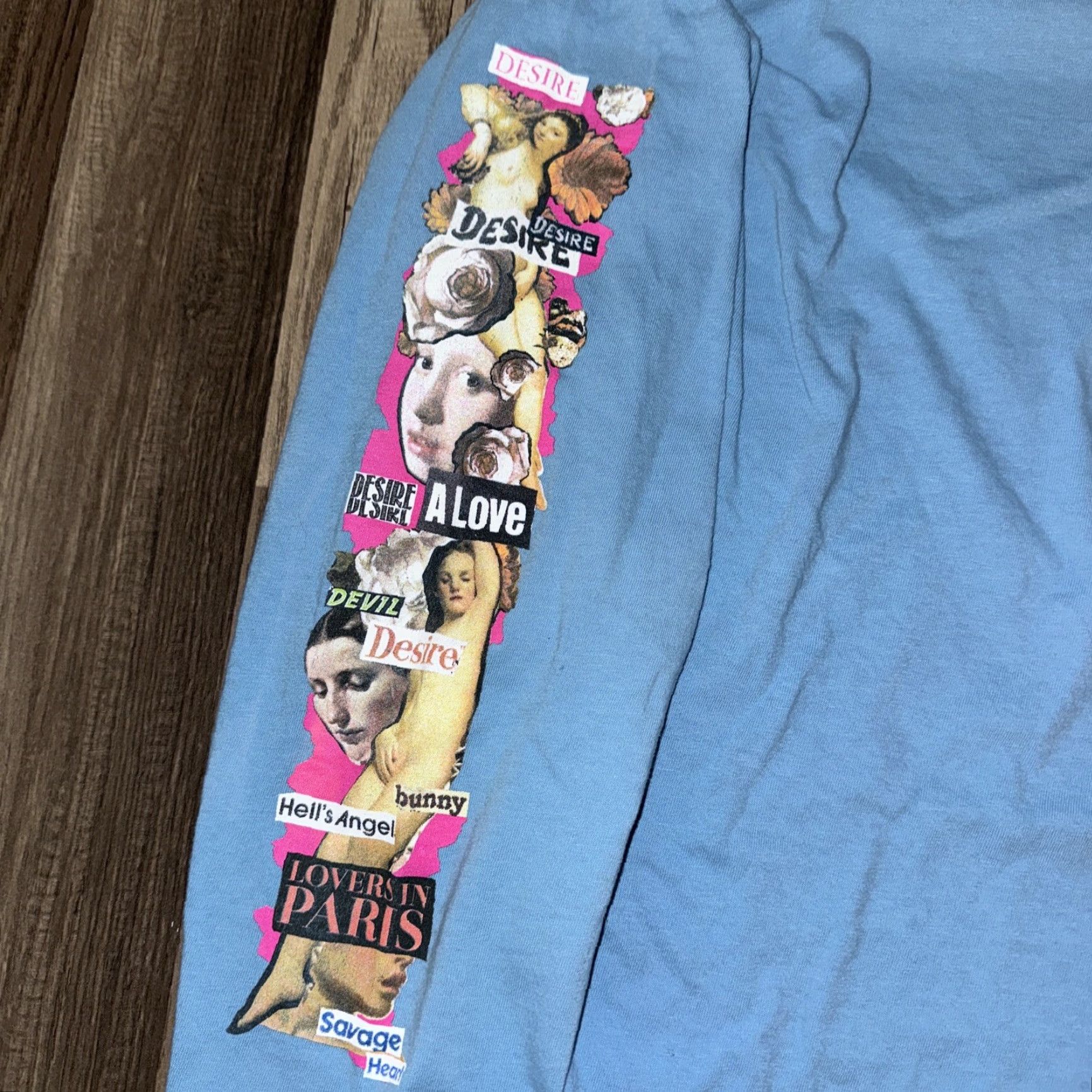 Huf HUF Long Sleeve T-Shirt Blue L Mens Skateboarding Shirt - 20x28 Large Size US L / EU 52-54 / 3 - 2 Thumbnail