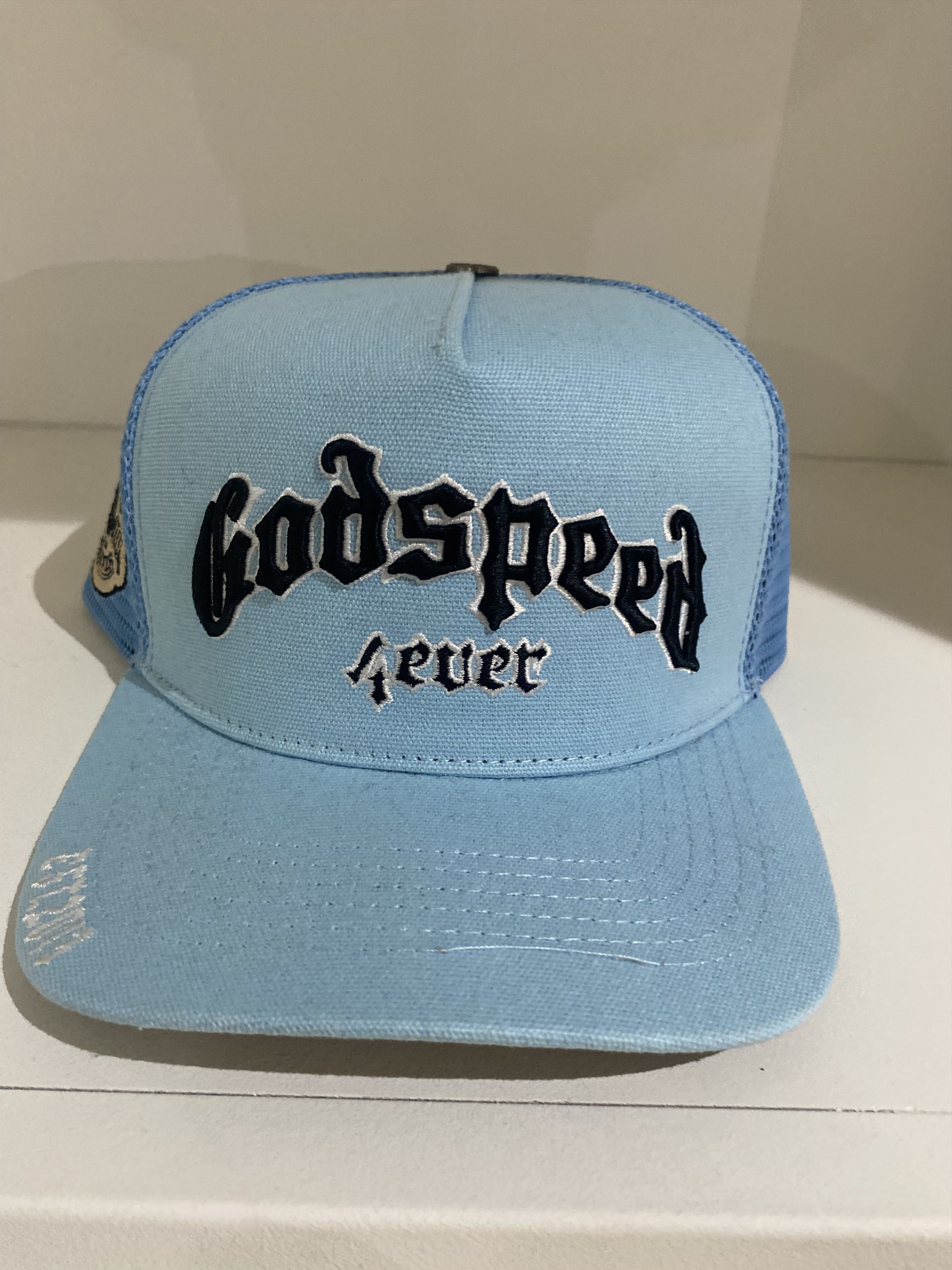 godspeed forever trucker hat baby blue