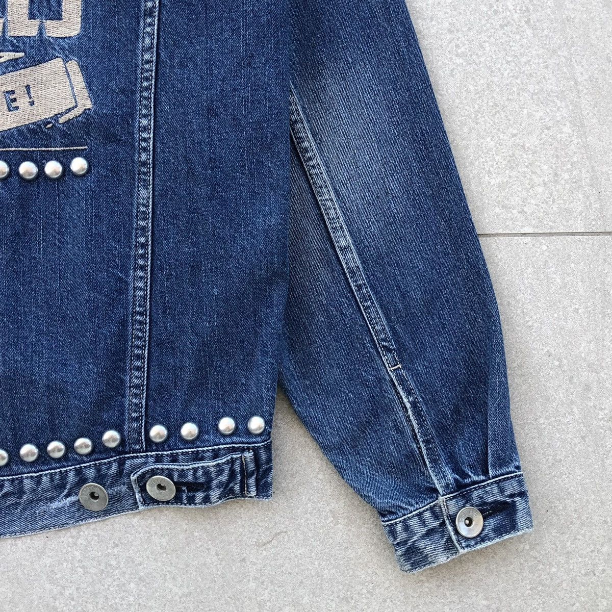 Vintage GYDA Los Angeles Embroidery Logo Denim Jacket Size US L / EU 52-54 / 3 - 17 Thumbnail