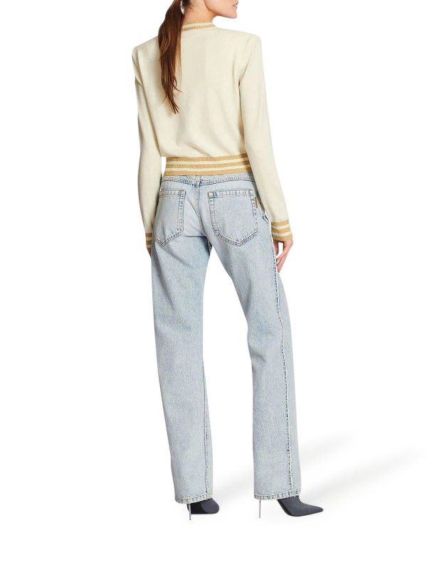Balmain o1y0625 Sweater in Light Beige Size M / US 6-8 / IT 42-44 - 5 Thumbnail