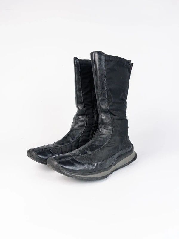 Prada 90s Prada Sport Leather Nylon Boots Sneakers Size US 7 / IT 37 - 1 Thumbnail