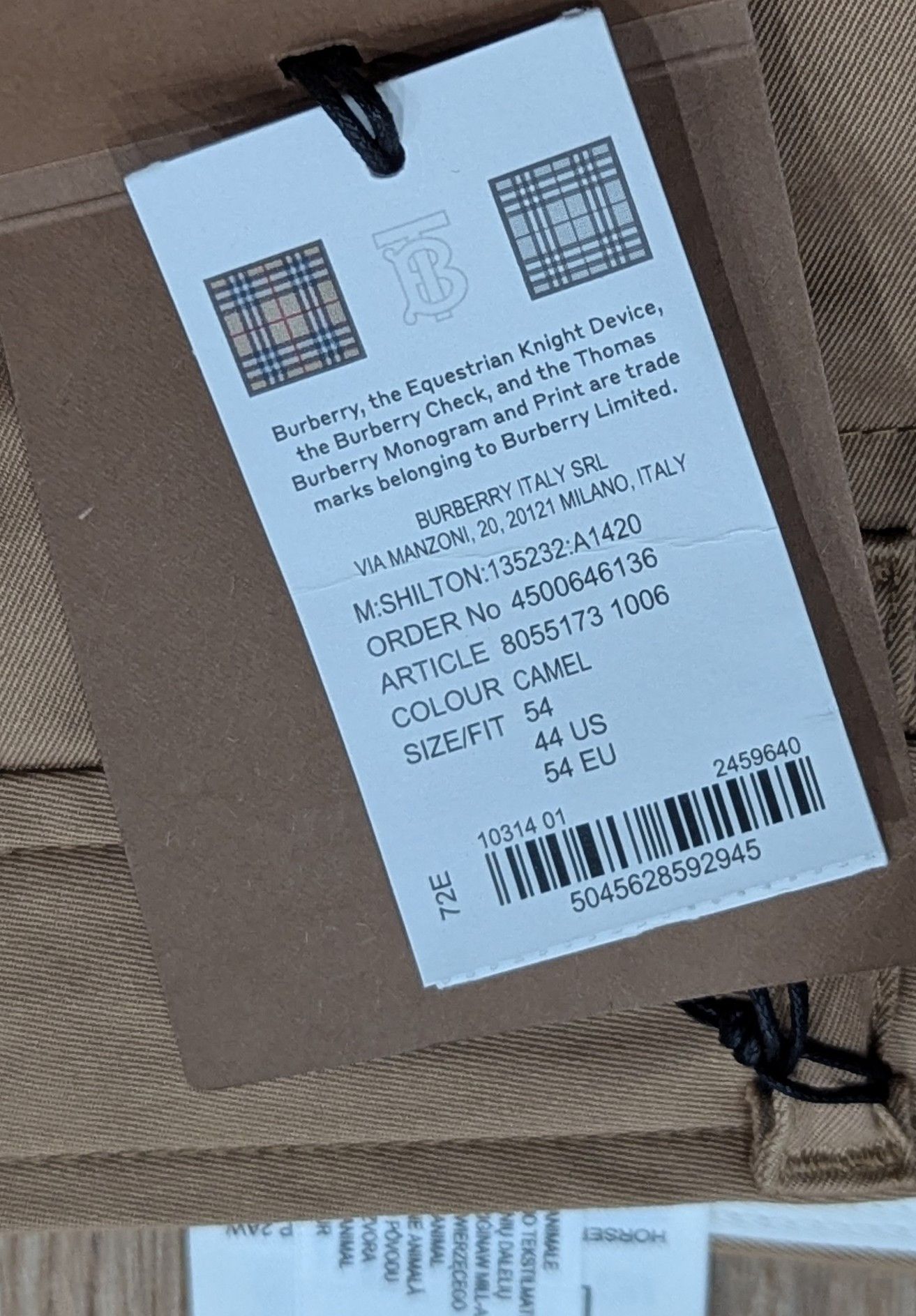 Burberry Burberry Embroidered Logo Tailored Pants Camel 54 US 38 Size US 38 / EU 54 - 9 Thumbnail