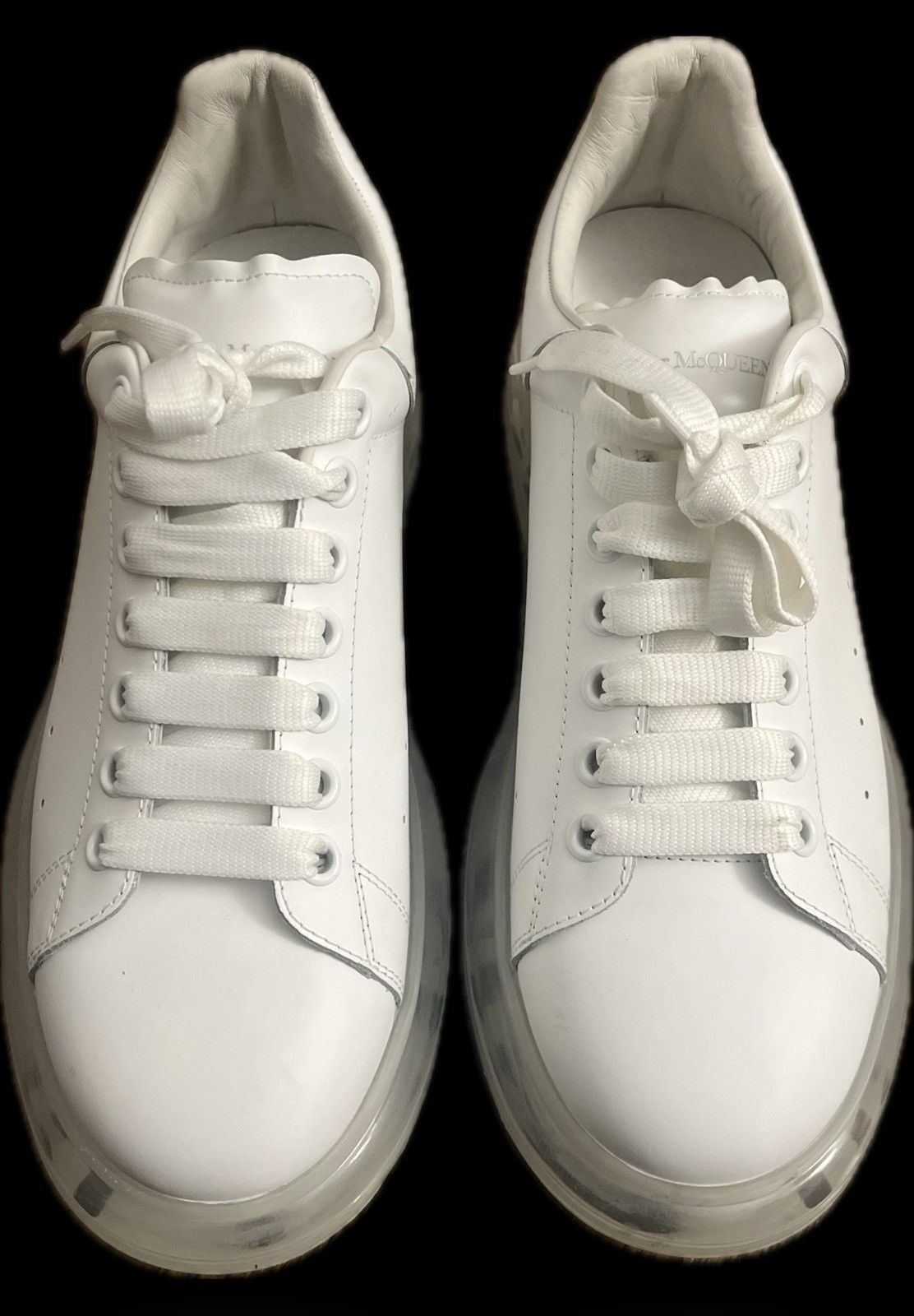 Alexander McQueen Alexander McQueen Oversized Sneakers White Clear Sole EU 43 Size US 10 / EU 43 - 8 Thumbnail