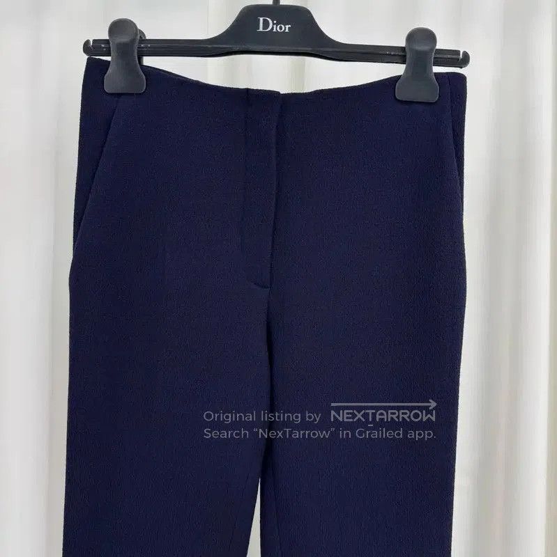 Dior Dior Navy Wool Blend Casual Trousers for Women . Size 23" - 3 Thumbnail