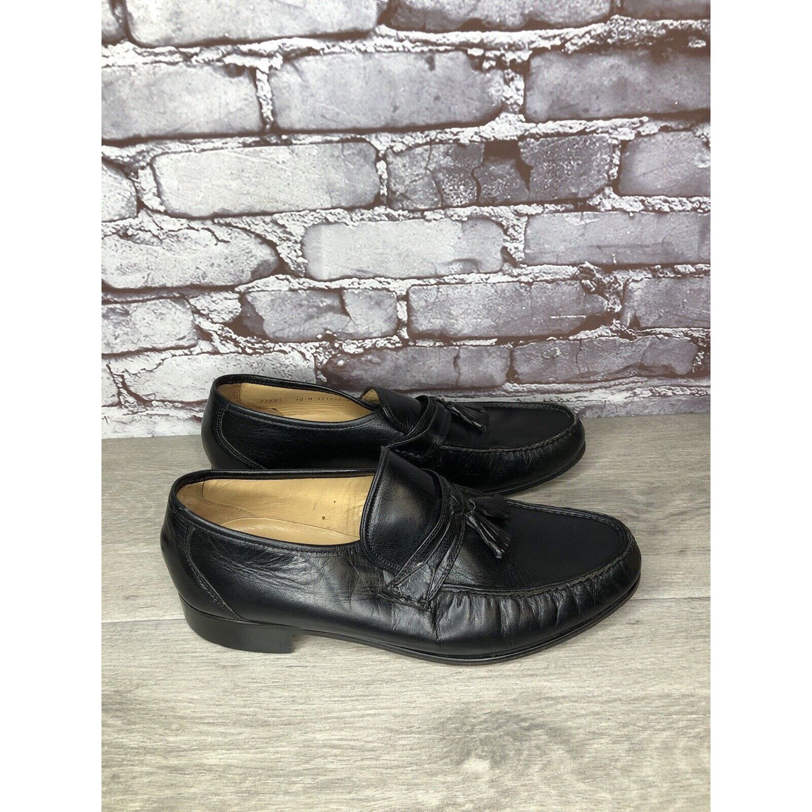 Nunn Bush Nunn Bush Black Leather Slip On Tassel Loafers Dress Shoes M Size US 10 / EU 43 - 15 Thumbnail