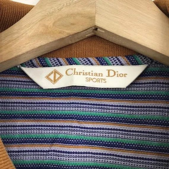 Dior Vtg CHRISTIAN DIOR PARIS Sports Homme Striped Polo Tee Shirt Size US M / EU 48-50 / 2 - 4 Thumbnail